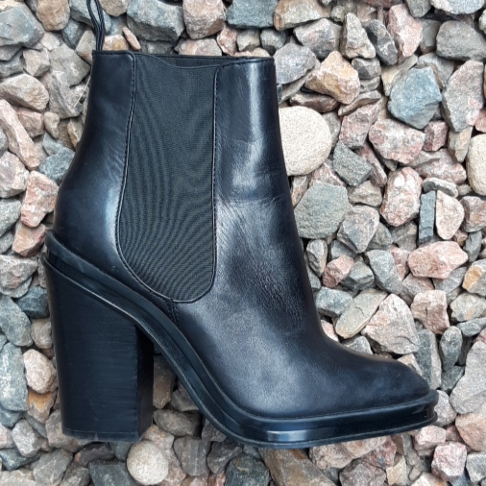 Aldo Black Heeled Boots